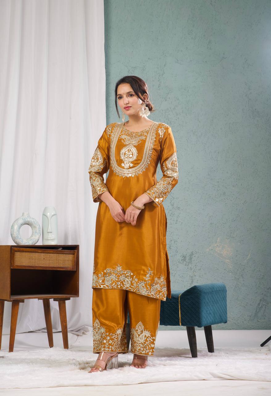 Prisha Embroidered Punjabi Suit Set