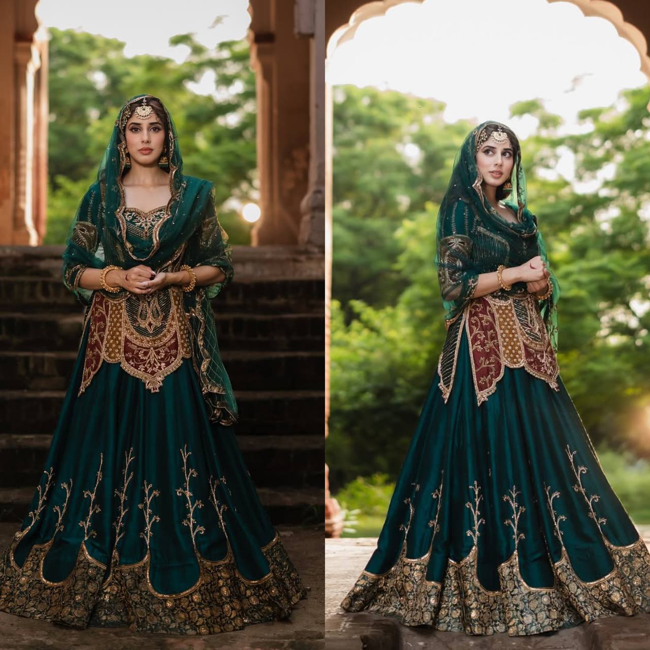 Majestic Moments: The Bride's Journey in Luxurious Indian Couture