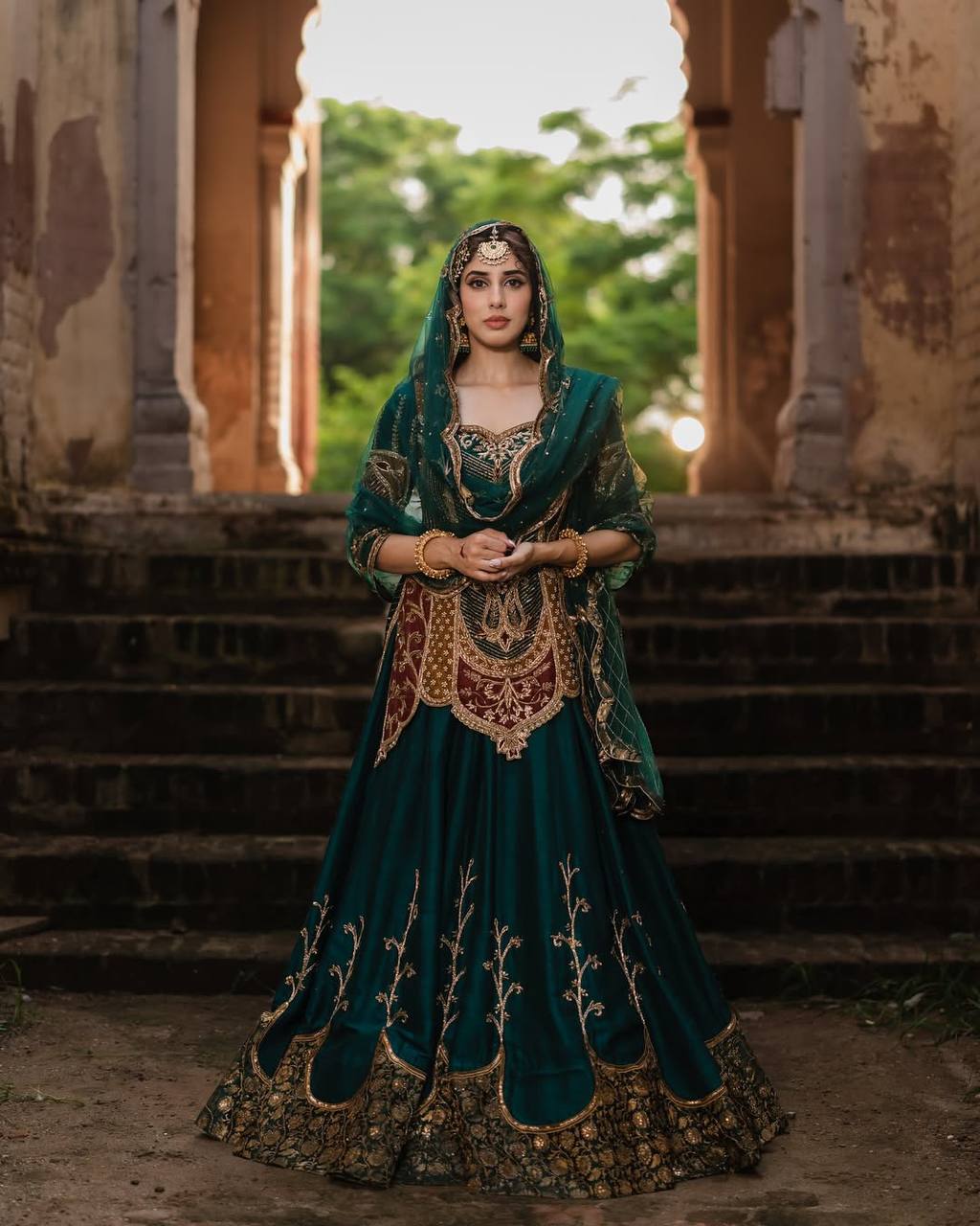 Majestic Moments: The Bride's Journey in Luxurious Indian Couture