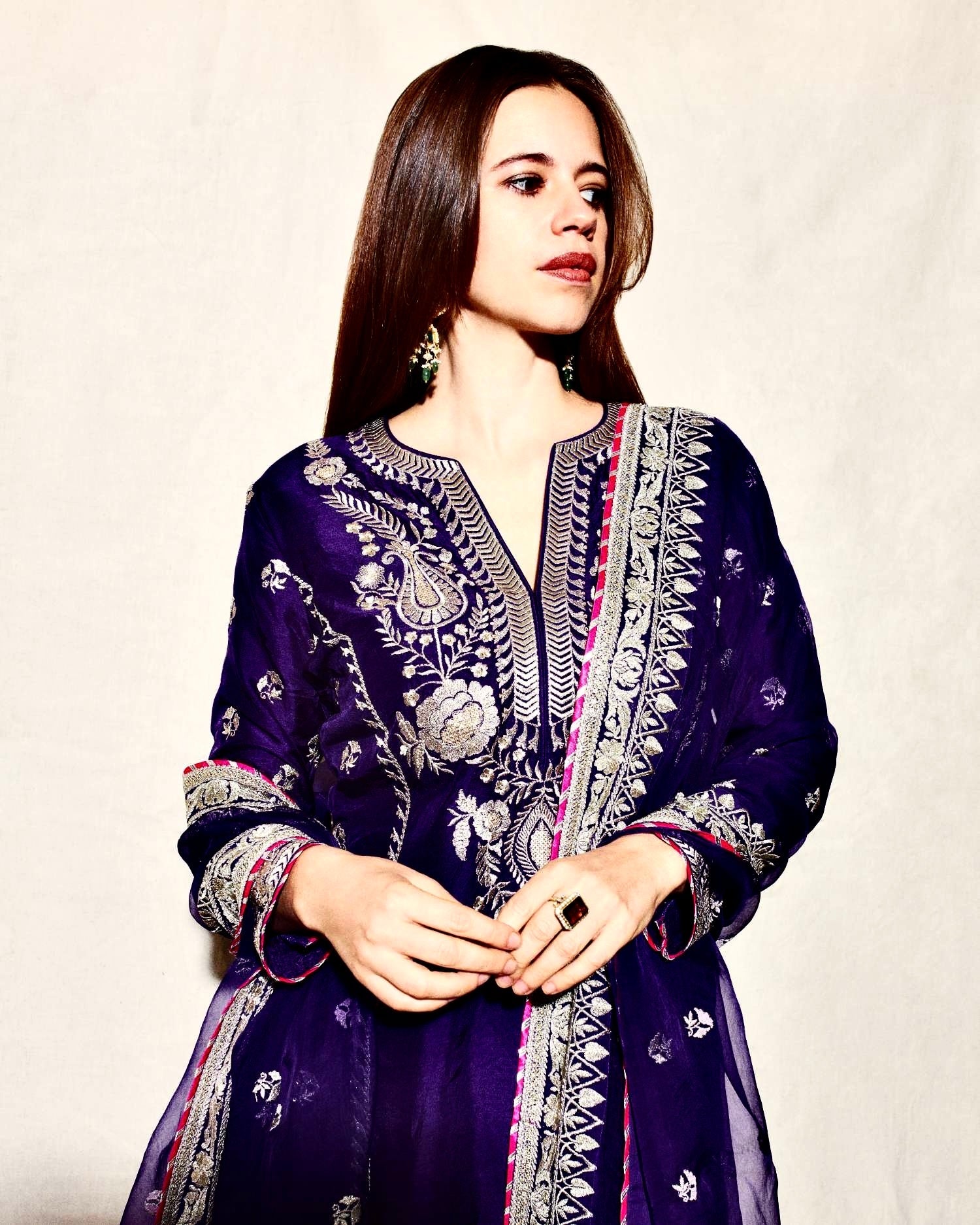 Royal Elegance: Deep Purple Embroidered Anarkali Suit