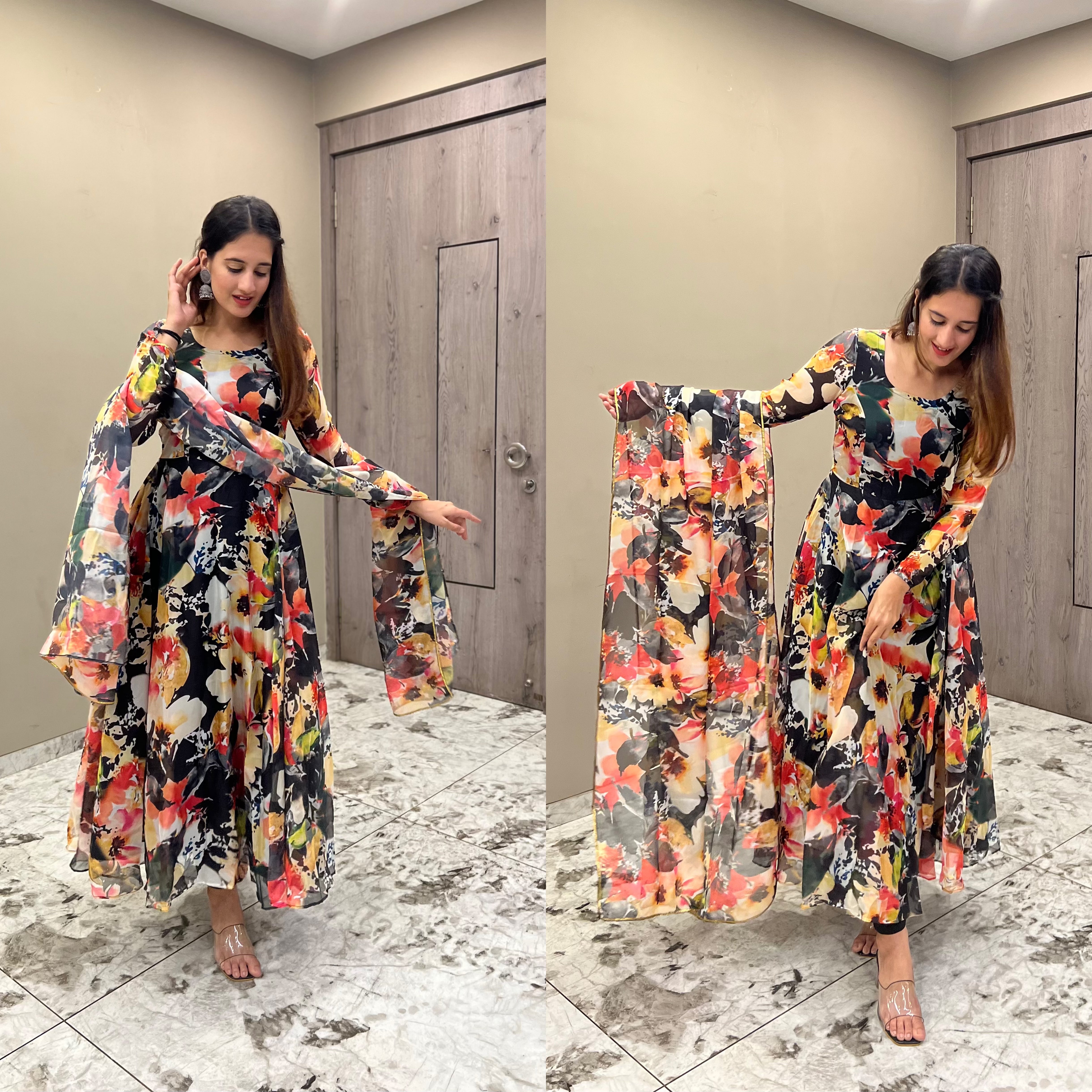 💕*Presenting New Đěsigner Summer Colletion Anarkali Suit In New Fancy Style*👌💕